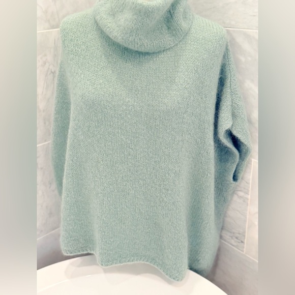 PULL PONCHO MOHAIR ET LAINE MODELE Paris NAIS - Picture 2 of 8